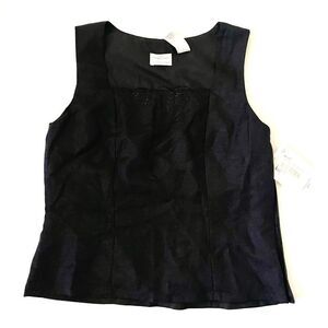Emma James Sleeveless Top Size 6 Black